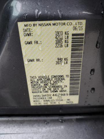2015 NISSAN ALTIMA 2.5 - 1N4AL3AP2FC467989