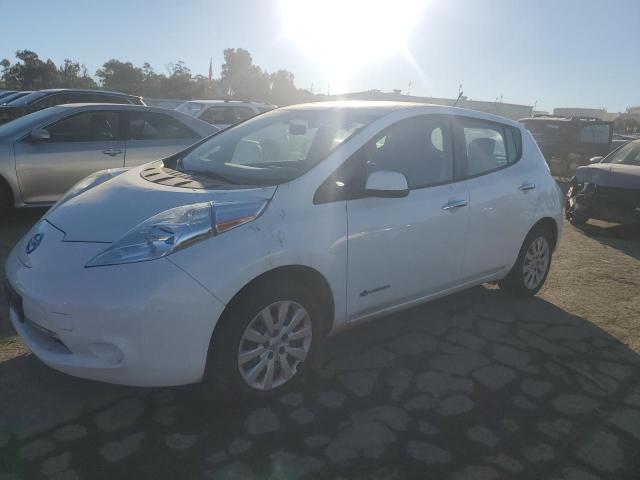 NISSAN LEAF S 2013 white  electric 1N4AZ0CP5DC400343 photo #1