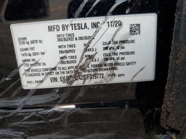 2021 TESLA MODEL X - 5YJXCDE42MF319772
