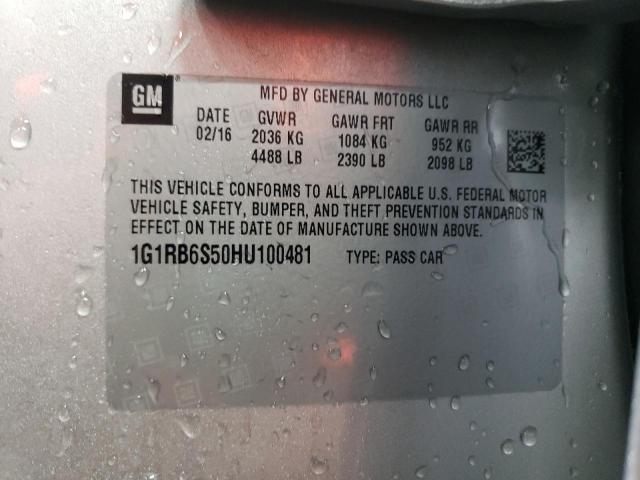 2017 CHEVROLET VOLT PREMI - 1G1RB6S50HU100481