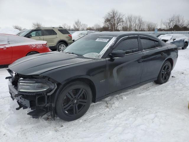 DODGE CHARGER R/ 2015 black sedan 4d gas 2C3CDXCT4FH841313 photo #1