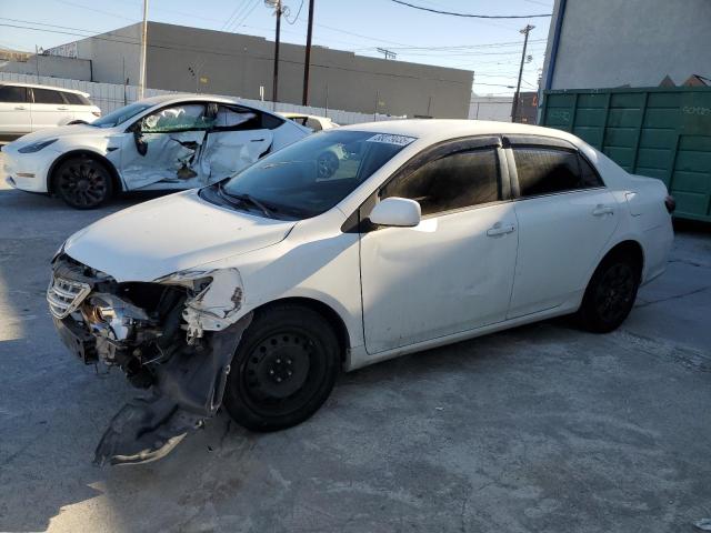 TOYOTA COROLLA BA 2013 white  gas 5YFBU4EE2DP165830 photo #1