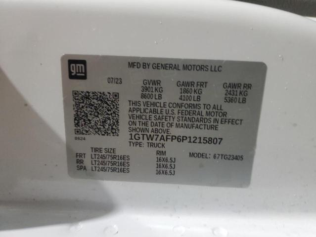 2023 GMC SAVANA G25 1GTW7AFP6P1215807