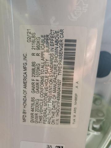 2021 HONDA ACCORD SPO - 1HGCV1F45MA041627