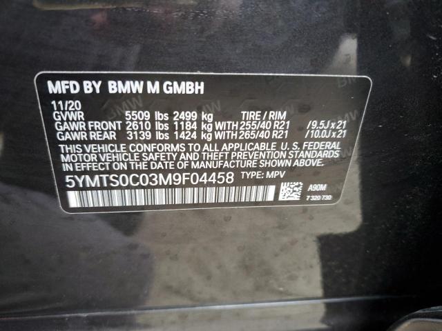 2021 BMW X3 M COMPE - 5YMTS0C03M9F04458