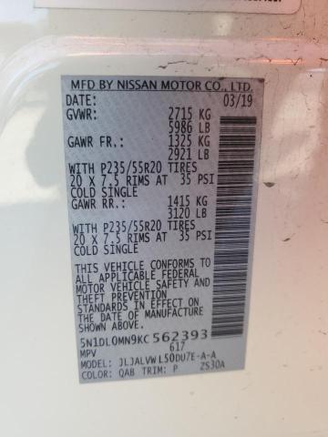 2019 INFINITI QX60 LUXE - 5N1DL0MN9KC562393