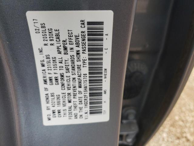 2017 HONDA ACCORD SPO - 1HGCR2F15HA175706