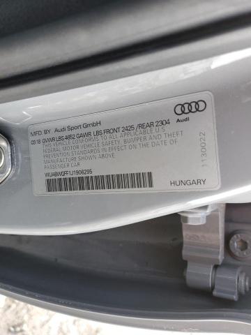 2018 AUDI RS3 WUABWGFF1J1906295