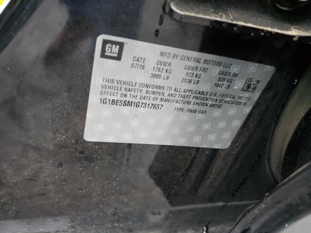 2016 CHEVROLET CRUZE LT - 1G1BE5SM1G7317657