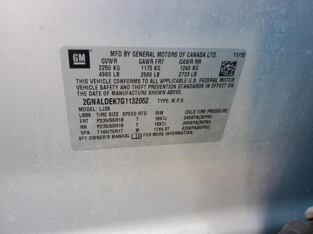 2016 CHEVROLET EQUINOX LT - 2GNALDEK7G1132062