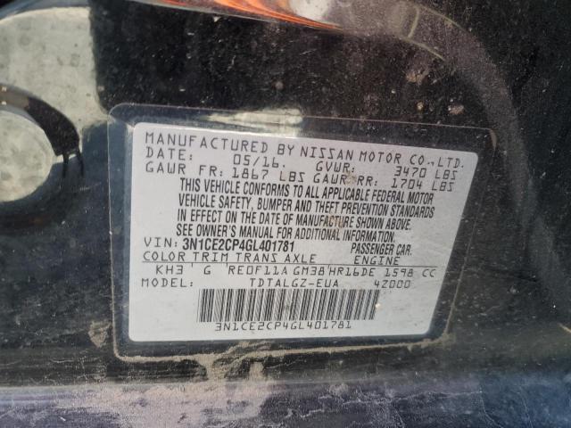 2016 NISSAN VERSA NOTE - 3N1CE2CP4GL401781