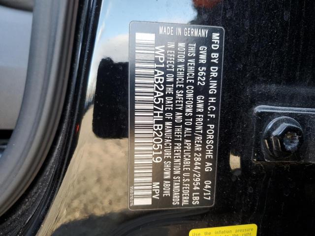 2017 PORSCHE MACAN S WP1AB2A57HLB20519