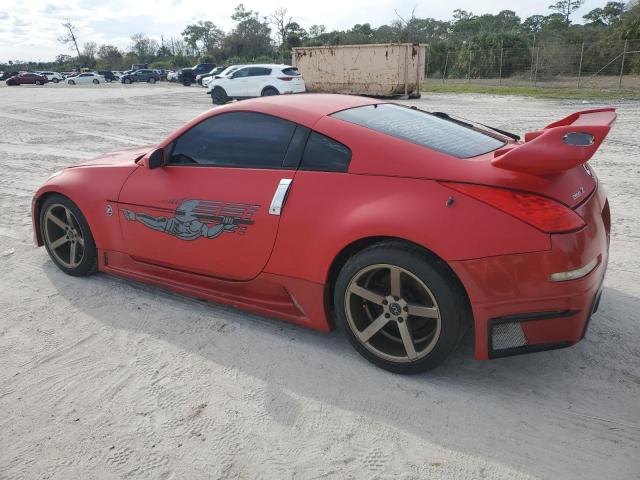 NISSAN 350Z COUPE 2005 red  gas JN1AZ34E85M655558 photo #3