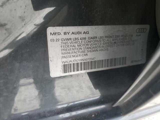 2022 AUDI A3 PREMIUM - WAUAUDGY8NA072347