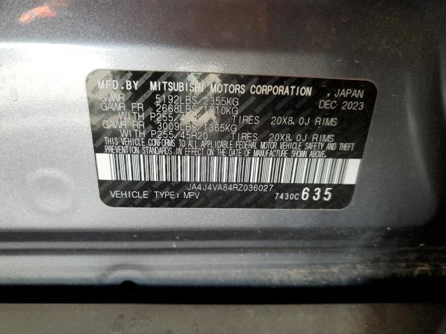 2024 MITSUBISHI OUTLANDER JA4J4VA84RZ036027