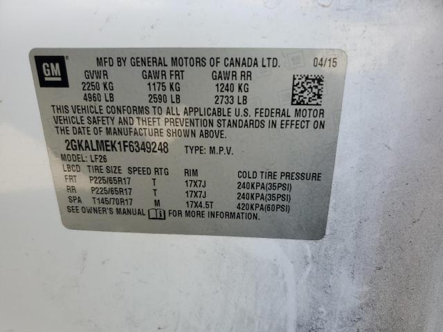 2015 GMC TERRAIN SL - 2GKALMEK1F6349248