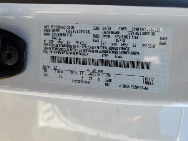 2023 FORD F150 SUPERCREW - 1FTFW1E57PKE16287