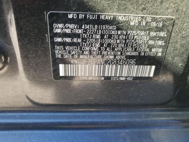 2016 SUBARU CROSSTREK - JF2GPANC2G8346096