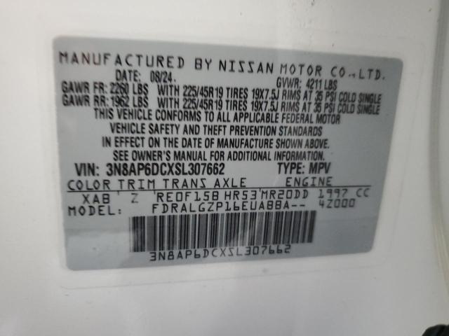 2025 NISSAN KICKS SR - 3N8AP6DCXSL307662