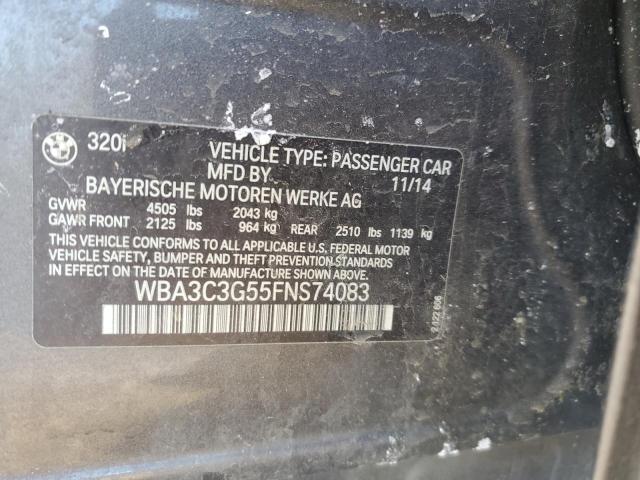 2015 BMW 320 I XDRI - WBA3C3G55FNS74083