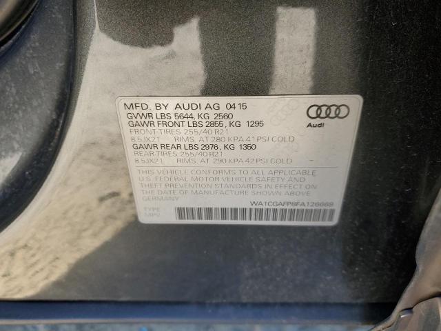 2015 AUDI SQ5 PREMIU WA1CGAFP8FA126669