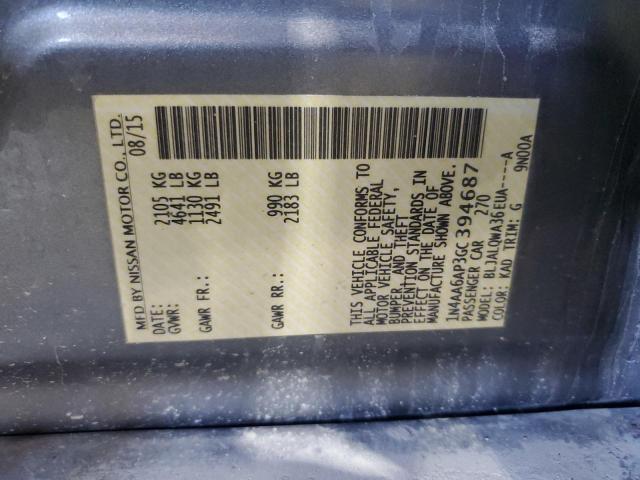 2016 NISSAN MAXIMA 3.5 - 1N4AA6AP3GC394687