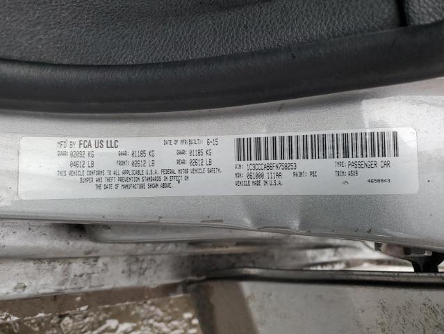 2015 CHRYSLER 200 LIMITE 1C3CCCAB6FN758253