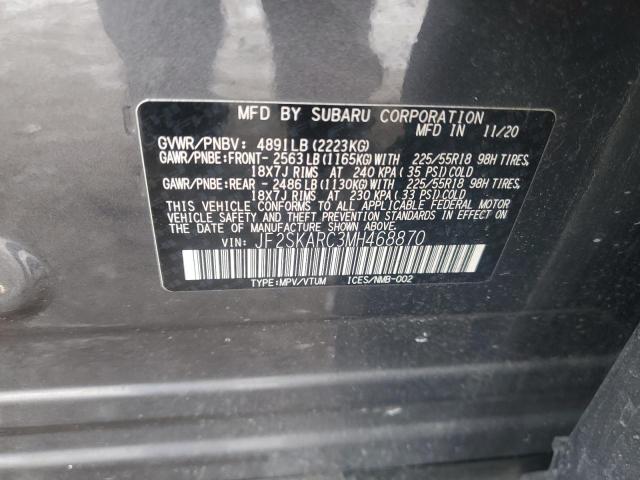 2021 SUBARU FORESTER S - JF2SKARC3MH468870