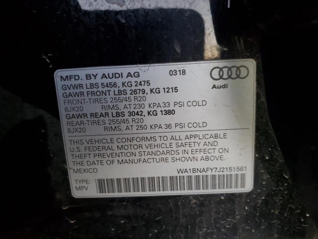 2018 AUDI Q5 PREMIUM - WA1BNAFY7J2151561