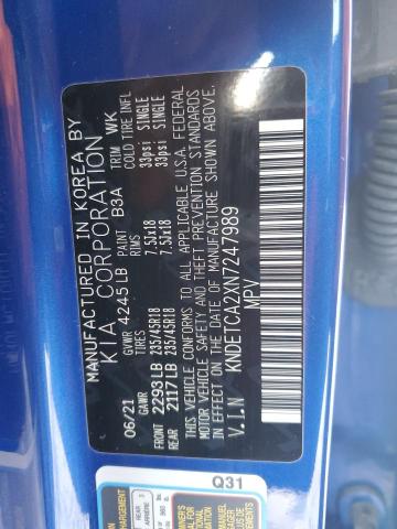 2022 KIA SELTOS SX KNDETCA2XN7247989