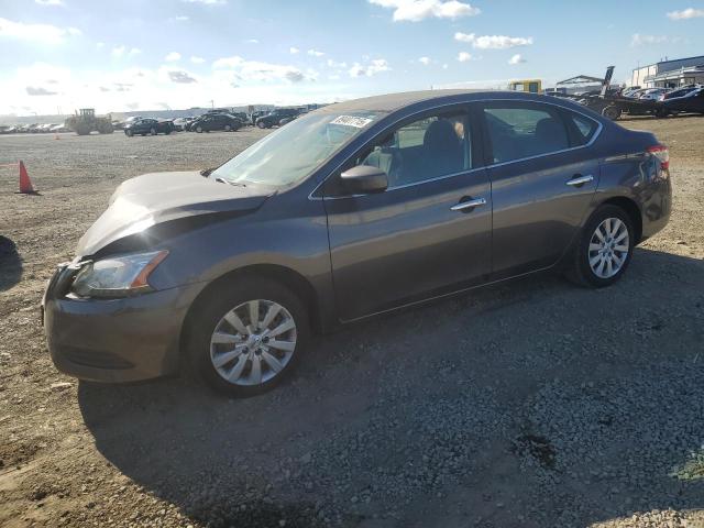 NISSAN SENTRA S 2015 charcoal  gas 3N1AB7AP3FY363445 photo #1