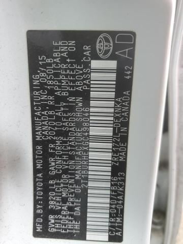 2016 TOYOTA COROLLA L - 2T1BURHEXGC498046