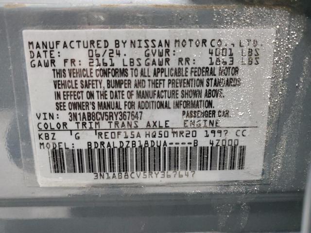 2024 NISSAN SENTRA SV 3N1AB8CV5RY367647