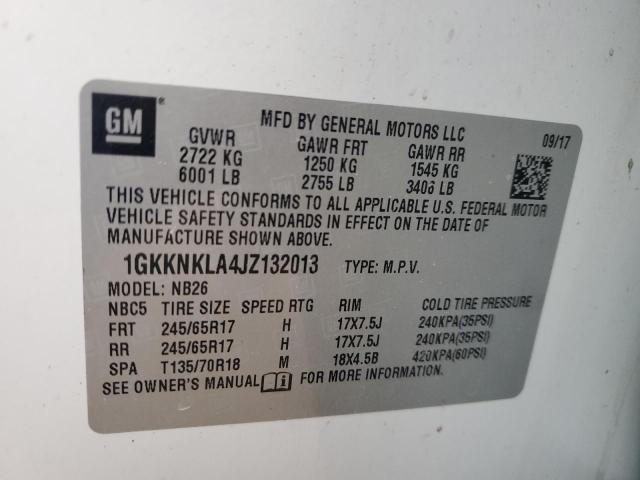 2018 GMC ACADIA SLE - 1GKKNKLA4JZ132013