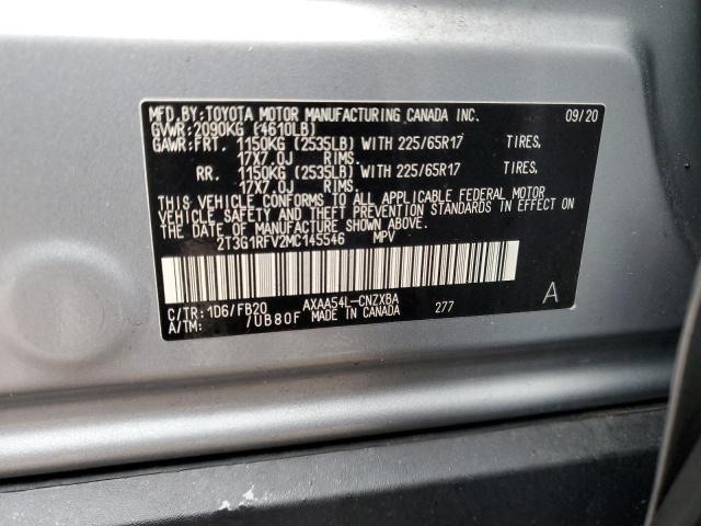 2021 TOYOTA RAV4 LE - 2T3G1RFV2MC145546