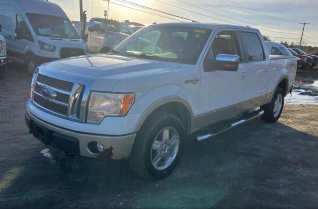 FORD F150 SUPER 2009 white crew pic flexible fuel 1FTPW14V89KB35673 photo #3