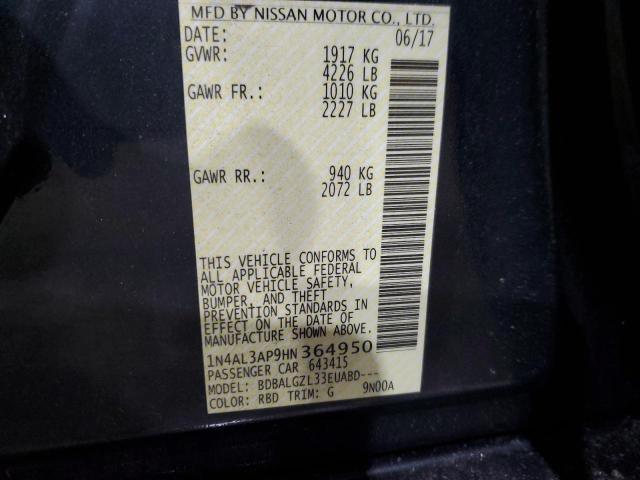 2017 NISSAN ALTIMA 2.5 - 1N4AL3AP9HN364950