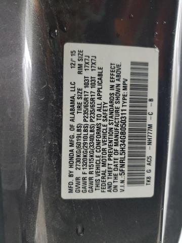 2016 HONDA ODYSSEY VA 5FNRL5H34GB050311