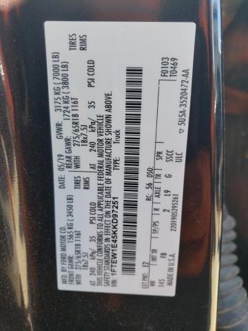 2019 FORD F150 SUPER - 1FTEW1E45KKD97251