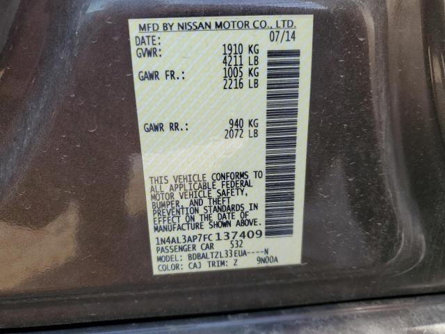 2015 NISSAN ALTIMA 2.5 - 1N4AL3AP7FC137409