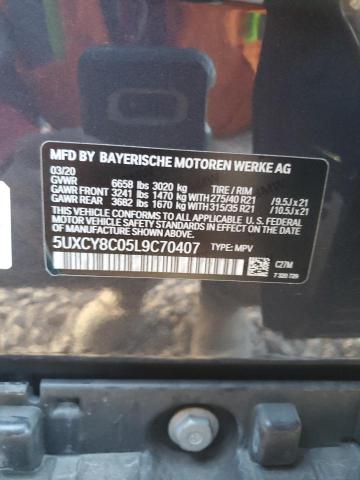 2020 BMW X6 M50I 5UXCY8C05L9C70407