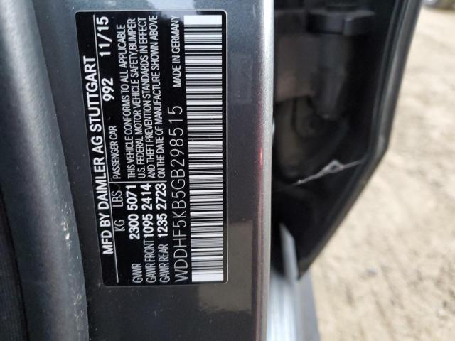 2016 MERCEDES-BENZ E WDDHF5KB5GB298515