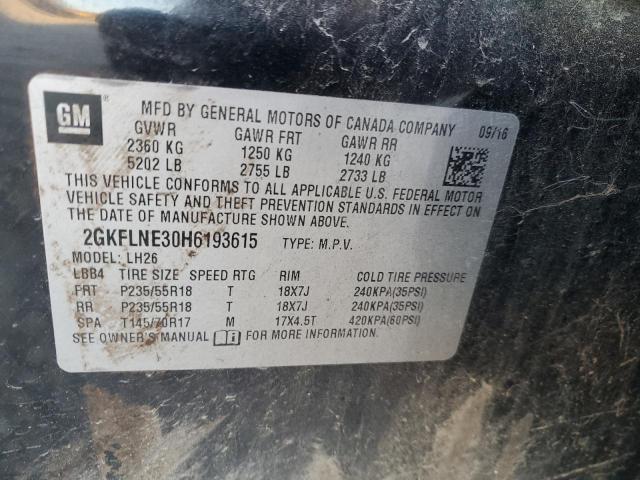 2017 GMC TERRAIN SL - 2GKFLNE30H6193615