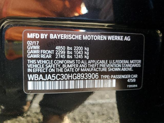 2017 BMW 530 I - WBAJA5C30HG893906