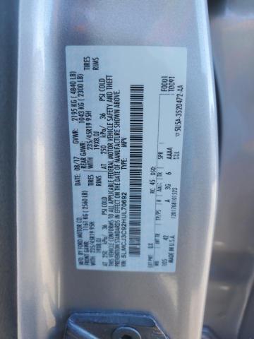 2017 LINCOLN MKC RESERV 5LMCJ3C92HUL70692