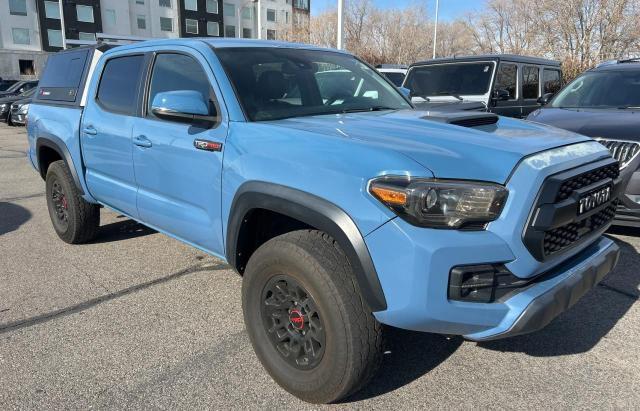 TOYOTA TACOMA DOU 2018 blue  gas 5TFCZ5AN3JX147402 photo #1