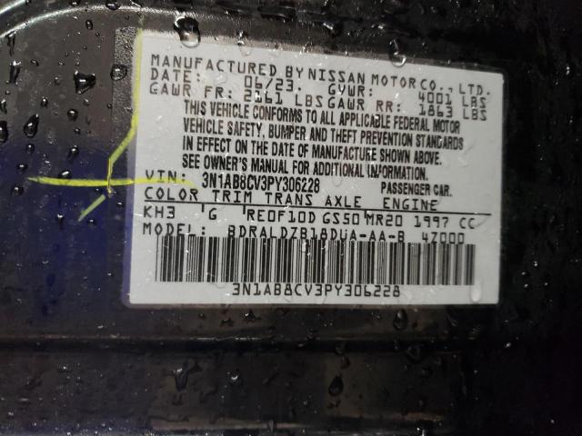 2023 NISSAN SENTRA SV - 3N1AB8CV3PY306228