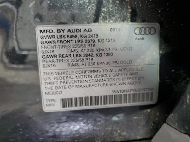 2018 AUDI Q5 PREMIUM - WA1BNAFY5J2197244