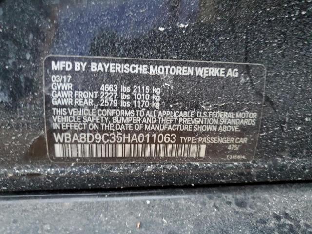 2017 BMW 330 XI - WBA8D9C35HA011063