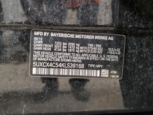 2019 BMW X7 XDRIVE5 5UXCX4C54KLS39168
